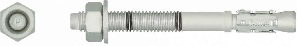Rawlplug - HPTII-ZF Zinc Flake Throughbolt