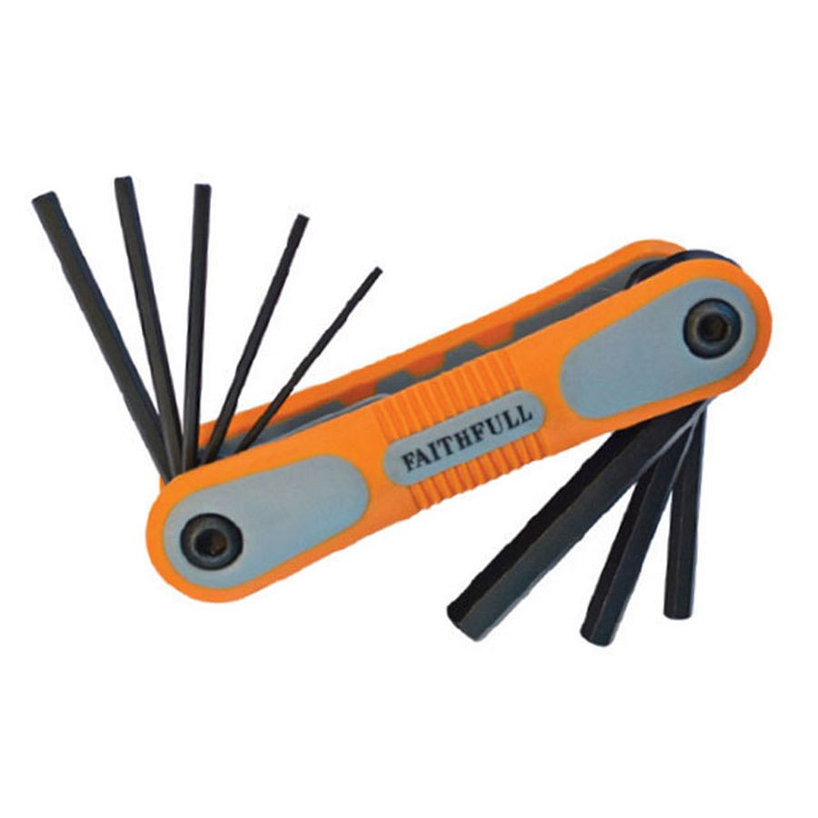 Hex Key Set (7 Pc) Metric-Fold Up