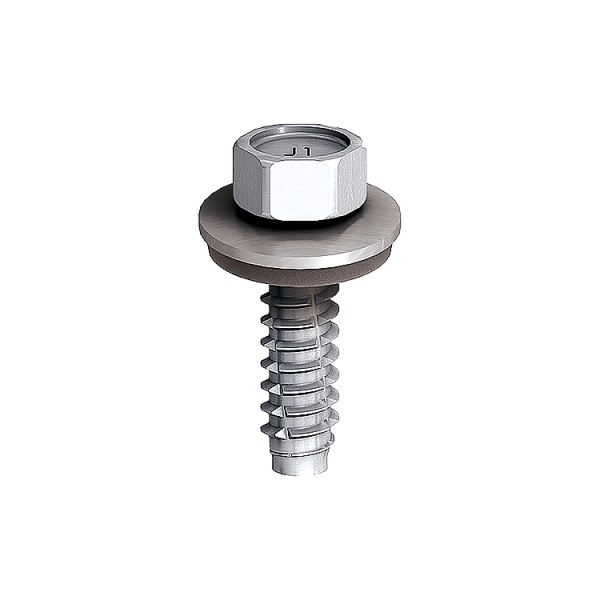 A steel 6.3×22mm screw with a threaded shaft and sharp point, for general-purpose fastening applications.