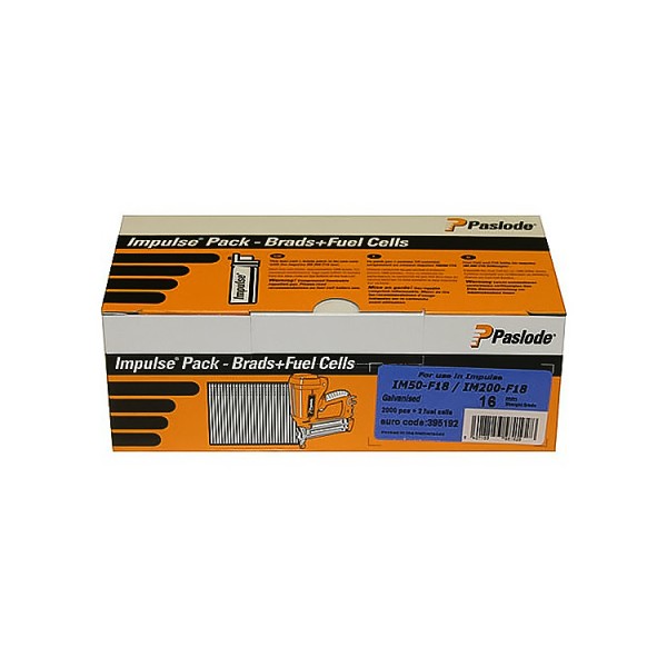 A strip of collated galvanised framing nails with angled tips, connected in a paper or plastic tape strip for use in a nail gun.