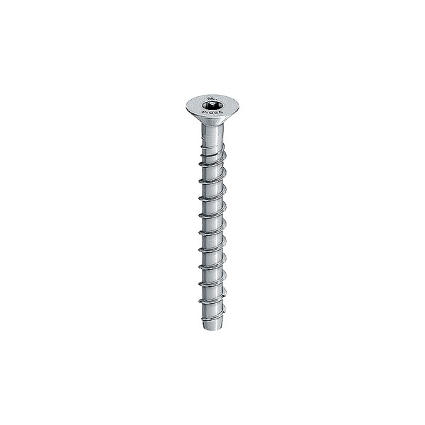 A steel screw with a threaded shaft and sharp point, for general-purpose fastening applications.