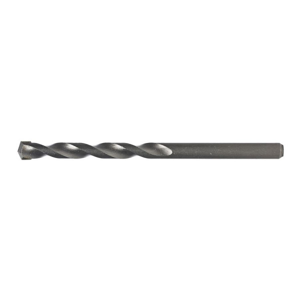 A masonry drill bit with a precision-ground tip and fluted shank, for drilling into masonry, concrete, and brick.