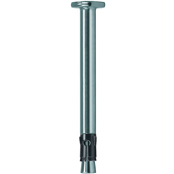 A stainless steel nail anchor with a smooth pin and an expansion sleeve, designed for rapid one-shot installation into concrete or masonry.