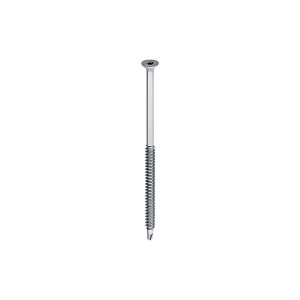 A steel 6.0×35mm self-drilling screw with a sharp drill-point tip and spiral threads along the shaft, suitable for fixing into steel framing.
