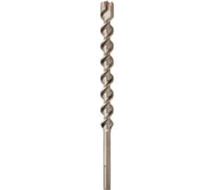 A  drill bit with a precision-ground tip and fluted shank, for drilling into timber and sheet wood.
