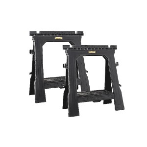 STANLEY STA170713 Folding Sawhorses (Twin Pack)
