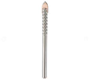A masonry drill bit with a precision-ground tip and fluted shank, for drilling into masonry, concrete, and brick.
