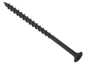 A steel 4.2×100mm bugle head drywall screw with a bugle head and fine threads, designed for fixing plasterboard to timber or metal studwork.