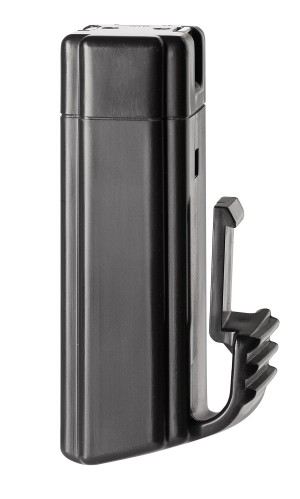An orange and black Spit lithium-ion slide-pack battery, compatible with the Spit cordless tool range.