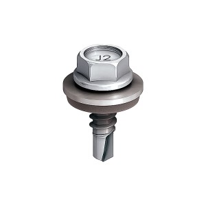 A steel 4.8×20mm self-drilling screw with a sharp drill-point tip and spiral threads along the shaft, suitable for fixing into steel framing.