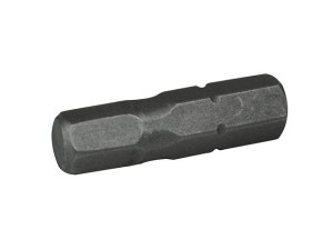 Faithfull FAISBH325 Hex S2 Grade Steel Screwdriver Bits 3 x 25mm (Pack 3)