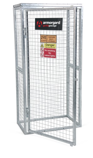 A steel Gorilla heavy-duty site storage unit with a steel construction, secure locking, and a load-rated base.