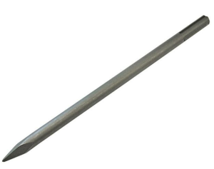 A  drill bit with a precision-ground tip and fluted shank, for drilling into timber and sheet wood.