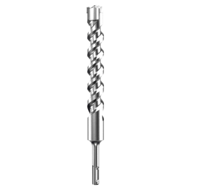 A  drill bit with a precision-ground tip and fluted shank, for drilling into timber and sheet wood.