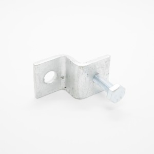 A clamp with an adjustable jaw and a screw-tightening mechanism, for holding workpieces in position during cutting, drilling, or bonding.
