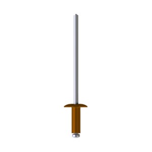 A product photo of CHROMAFIX Dome Head Rivets painted in RAL 8004,