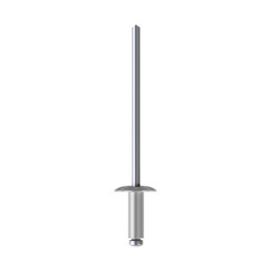 A product photo of an unpainted CHROMAFIX Dome Head Rivet,