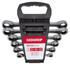 gedore red combi ratchet spanner set,