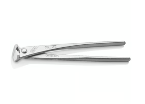 A pair of pliers with hardened steel jaws and insulated handles, for gripping and bending work.