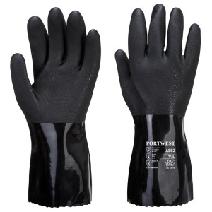 A black workwear garment featuring anti-static properties, suitable for a wide range of outdoor and site work applications.