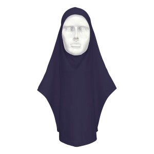 A navy blue workwear garment designed for use on construction sites and in industrial work environments.,