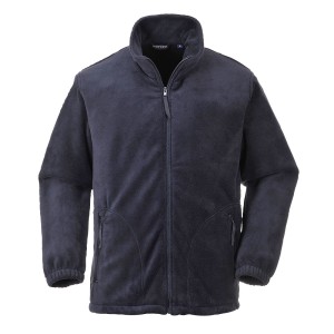 A navy blue workwear garment designed for use on construction sites and in industrial work environments.,