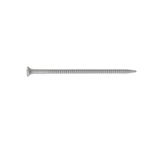 A steel 4.8×100mm self-drilling countersunk head screw with a sharp drill-point tip and spiral threads along the shaft, suitable for fixing into steel framing.