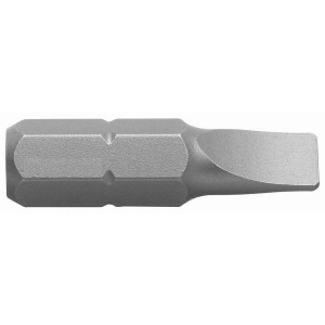 A flathead screwdriver with a comfort-grip handle and a hardened steel tip, for general assembly and fastening work.