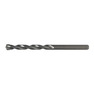 A masonry drill bit with a precision-ground tip and fluted shank, for drilling into masonry, concrete, and brick.