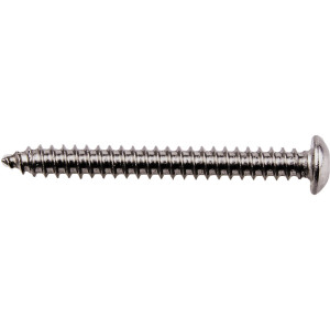 A stainless steel hex-head screw with a partially threaded shaft, designed for general-purpose structural fastening.