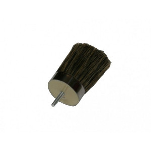 A brush with natural or synthetic bristles and an ergonomic handle, for applying coatings or cleaning surfaces.