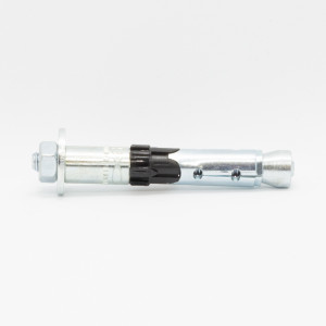A metal high-performance torque-controlled expansion anchor with a projecting threaded bolt, designed for heavy-duty structural fixing into concrete.