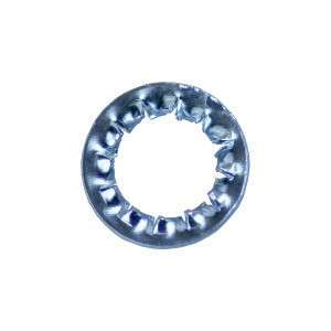 A steel flat washer with a central hole for use with a bolt or screw to distribute clamping load and protect the mating surface.,