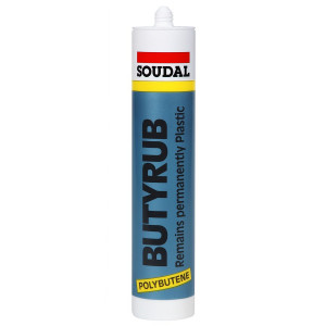 A cartridge of white flexible acrylic sealant for sealing gaps around door and window frames and skirtings.,