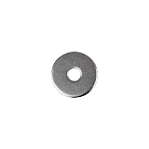 An A2 stainless steel large-diameter penny washer with an oversized flat face to spread load across a wide area.,