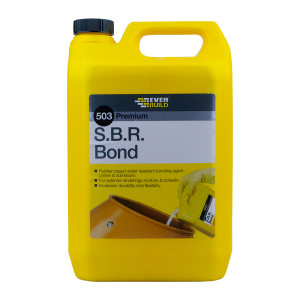 A container of Everbuild construction adhesive or sealant, displayed against a white background.