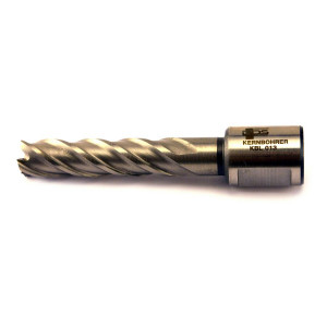 A  drill bit with a precision-ground tip and fluted shank, for drilling into timber and sheet wood.