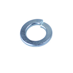 An A2 stainless steel split spring lock washer with a helical profile that prevents nuts and bolts from loosening under vibration.,