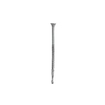 A steel self-drilling screw with a sharp drill-point tip and spiral threads along the shaft, suitable for fixing into steel framing.