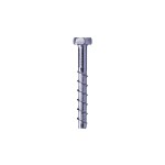 A steel masonry screw with a specially hardened thread, designed for direct fixing into concrete, brick, and block without a plug.