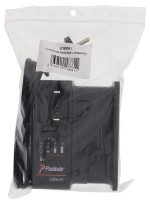 An orange and black Paslode battery charger compatible with the slide-pack lithium-ion batteries, with charge indicator LEDs.
