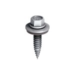 A steel self-drilling screw with a sharp drill-point tip and spiral threads along the shaft, suitable for fixing into steel framing.