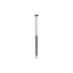 A steel 6.0×35mm self-drilling screw with a sharp drill-point tip and spiral threads along the shaft, suitable for fixing into steel framing.