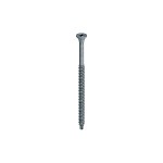 A steel screw with a threaded shaft and sharp point, for general-purpose fastening applications.