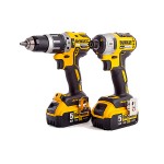 A yellow and black DEWALT cordless power tool, 18V, with an ergonomic grip, designed for use on construction and maintenance tasks.