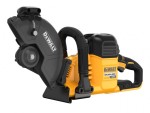 A yellow and black DEWALT cordless power tool, 54V, with an ergonomic grip, designed for use on construction and maintenance tasks.
