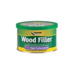 A 500g tub of Everbuild ready-mixed filler with a smooth white consistency, for repairing cracks and holes in plaster, timber, and masonry.