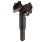 A wood drill bit with a precision-ground tip and fluted shank, for drilling into timber and sheet wood.
