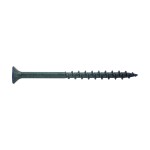 A steel decking screw with a twin-start thread and a self-countersinking head, designed for fixing timber decking boards.
