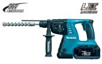 A teal and black Makita cordless SDS-Plus rotary hammer drill with 36V hammer, rotation, and chisel modes, for drilling and chiselling into concrete and masonry.